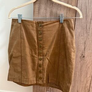 Free People Faux Suede Skirt